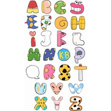 Harf Sticker Telefon Laptop Notebook Tablet Defter Matara Stiker Etiket ST1520