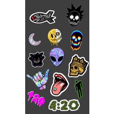 Popüler Sticker Telefon Laptop Notebook Tablet Defter Matara Stiker Etiket ST1434