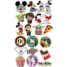 Popüler Sticker Telefon Laptop Notebook Tablet Defter Matara Stiker Etiket ST819