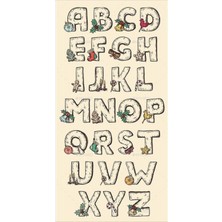 Harf Sticker Telefon Laptop Notebook Tablet Defter Matara Stiker Etiket ST1443