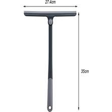 Döner Başlıklı Silikon Cam Temizleme Aparatı, Kolay ve Etkili Temizlik Için