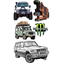 Jeep Sticker Telefon Laptop Notebook Tablet Defter Matara Stiker Etiket ST1229