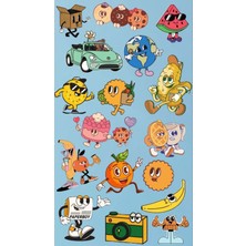 Emoji Sticker Telefon Laptop Notebook Tablet Defter Matara Stiker Etiket ST1766