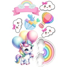 Unicorn Sticker Telefon Laptop Notebook Tablet Defter Matara Stiker Etiket ST1301