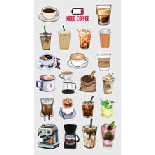 Coffee Sticker Telefon Laptop Notebook Tablet Defter Matara Stiker Etiket ST1448
