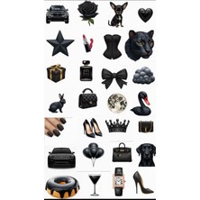 Gotik Sticker Telefon Laptop Notebook Tablet Defter Matara Stiker Etiket ST1606