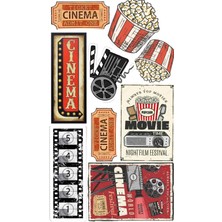 Sinema Sticker Telefon Laptop Notebook Tablet Defter Matara Stiker Etiket ST1784