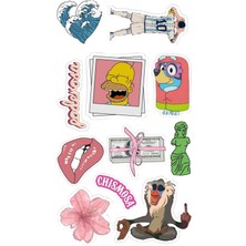 Popüler Sticker Telefon Laptop Notebook Tablet Defter Matara Stiker Etiket ST1246