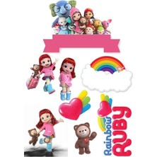 Rainbowv Ruby Sticker Telefon Laptop Notebook Tablet Defter Matara Stiker Etiket ST595