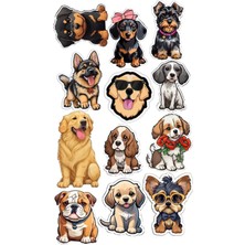 Köpek Sticker Telefon Laptop Notebook Tablet Defter Matara Stiker Etiket ST1407