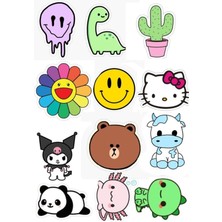 Popüler Sticker Telefon Laptop Notebook Tablet Defter Matara Stiker Etiket ST828