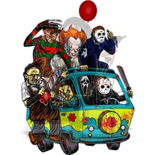 Korku Filmi Sticker Telefon Laptop Notebook Tablet Defter Matara Stiker Etiket ST1659