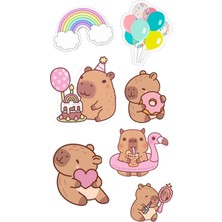 Capibara Sticker Telefon Laptop Notebook Tablet Defter Matara Stiker Etiket ST1739