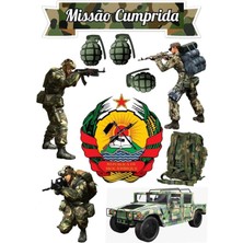 Army Sticker Telefon Laptop Notebook Tablet Defter Matara Stiker Etiket ST1506