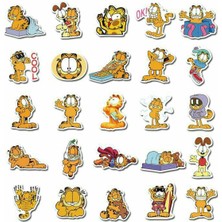 Garfield Sticker Telefon Laptop Notebook Tablet Defter Matara Stiker Etiket ST1096