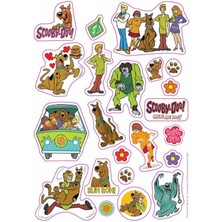 Scooby Doo Sticker Telefon Laptop Notebook Tablet Defter Matara Stiker Etiket ST1042