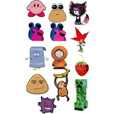 Popüler Sticker Telefon Laptop Notebook Tablet Defter Matara Stiker Etiket ST1283