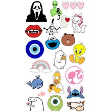 Popüler Sticker Telefon Laptop Notebook Tablet Defter Matara Stiker Etiket ST1254