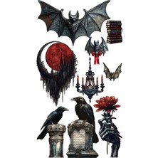 Gotik Sticker Telefon Laptop Notebook Tablet Defter Matara Stiker Etiket ST1491