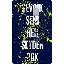 Kart Kaplama Sticker Banka Kredi Kartı Kaplama Stickeri KK1037