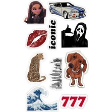 Popüler Sticker Telefon Laptop Notebook Tablet Defter Matara Stiker Etiket ST1482