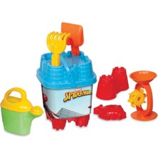 Serenity Haven Çocuklar Için Renkli Spiderman Kale ve Kova Seti