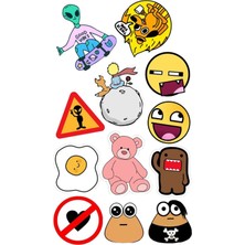 Popüler Sticker Telefon Laptop Notebook Tablet Defter Matara Stiker Etiket ST1786