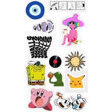 Popüler Sticker Telefon Laptop Notebook Tablet Defter Matara Stiker Etiket ST879