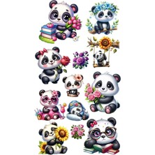Panda Sticker Telefon Laptop Notebook Tablet Defter Matara Stiker Etiket ST1349