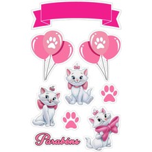 Kedi Sticker Telefon Laptop Notebook Tablet Defter Matara Stiker Etiket ST1517