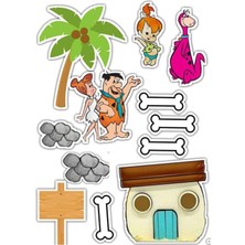 Taş Devri Sticker Telefon Laptop Notebook Tablet Defter Matara Stiker Etiket ST1145