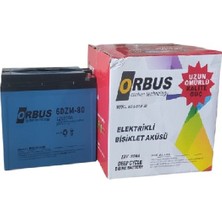 Orbus 12V 80 Amper Jel Elektrikli Bisiklet (E-Bike) Aküsü Ebatlar : 223X121X174 (2025 Üretim)
