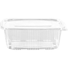 250CC Sızdırmaz Tek Kullanımlık Plastik Kapaklı Kase 100 Adet Turuncu