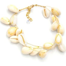 Serenity Haven Beyaz Deniz Kabuğu Halhal, Renkli ve Şık Takı Seçeneği