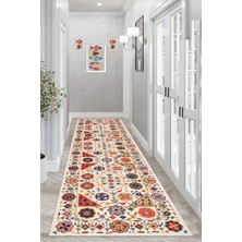 Thalia Home Kaymaz Taban Yıkanabilir Dijital Baskılı Halı Yolluk Mutfak Halısı
