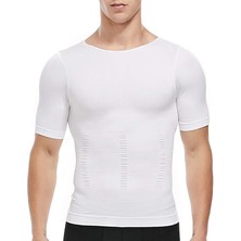 Erkek Şekillendirici Yarım Kol Atlet – Vücut Toparlayıcı Kompresyon Korse Atlet | Göğüs Toparlayıcı, Karın Inceltici, Spor Salonu ve Günlük Kullanım Için