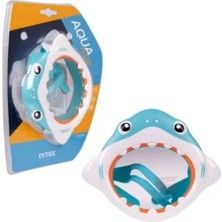 Serenity Haven Çocuklar Için Renkli Köpekbaşığı Figürlü Yüzme Gözlüğü, Havuz ve Deniz Kullanımı Için Ideal