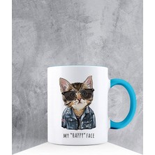 Ejoya Baskılı, Desenli, Beyaz Kupa Bardak