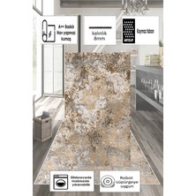 Thalia Home Kaymaz Taban Yıkanabilir Dijital Baskılı Halı Yolluk Mutfak Halısı