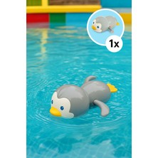 Serenity Haven Kurmalı Yüzen Penguen Oyuncak, Banyo ve Havuzda Eğlence Keyfi