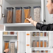 Siyah 3’lü Silikon Kapaklı Hava Sızdırmaz Saklama Kabı Seti