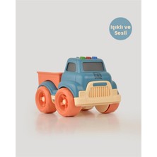 Serenity Haven Turkuaz Renkli Sesli ve Işıklı Minik Pikap, Eğlenceli ve Şık Tasarım