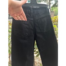 Dmb Kız Çocuk Taşlı Siyah Kot Pantalon