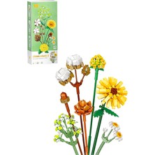 Loz Dekoratif ve Koleksiyonluk Çiçek Buketi 646 Parça Çiçek Modeli Yapım Seti FFLZ-1670