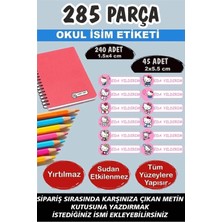 Kt Grup Okul Etiketi Kalem Defter Etiketi Özel Isimli Etiket Hello Kitty 12 Figür 285 Adet
