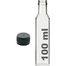 Turuncu Renkli 100 ml Kilitli Cam Yağ Şişesi, Şık ve Kullanışlı Tasarım