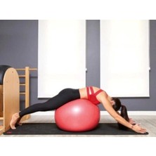 75 cm Pilates Topu Siyah, Dayanıklı Yoga ve Pilates Egzersiz Topu