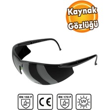 Silikon Kaynakçı Gözlüğü, Güvenli ve Rahat Koruma, Siyah Renk