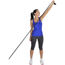 Siyah 1 Metre Yoga ve Pilates Egzersiz Bandı, Esneklik ve Güç Artırıcı Araç