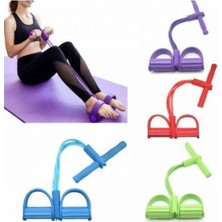 Turuncu Renkli Çok Fonksiyonlu Egzersiz Direnç Yayı ile Spor Keyfi